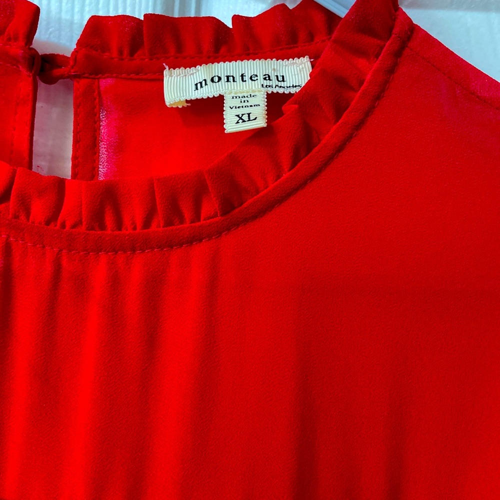 Red blouse